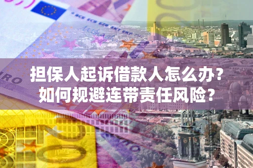 北京担保人起诉借款人怎么办？如何规避连带责任风险？