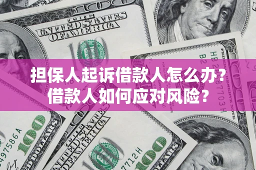 北京担保人起诉借款人怎么办？借款人如何应对风险？