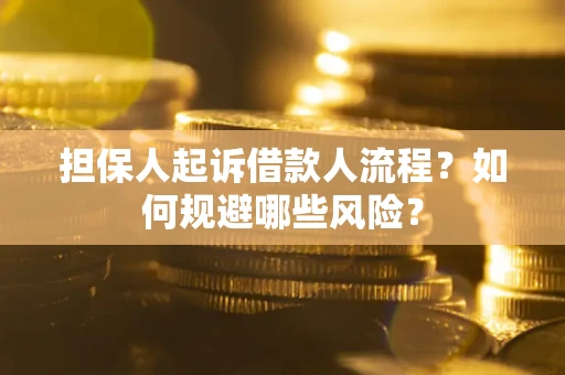 北京担保人起诉借款人流程？如何规避哪些风险？