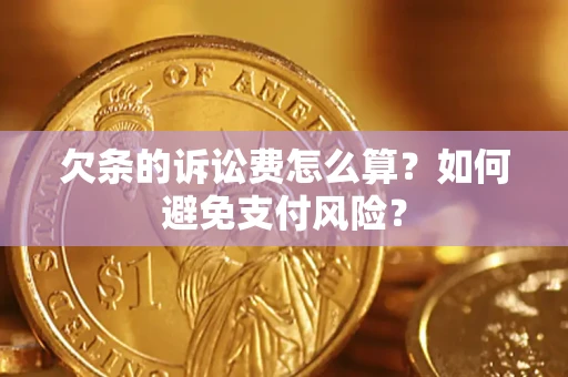 北京欠条的诉讼费怎么算？如何避免支付风险？