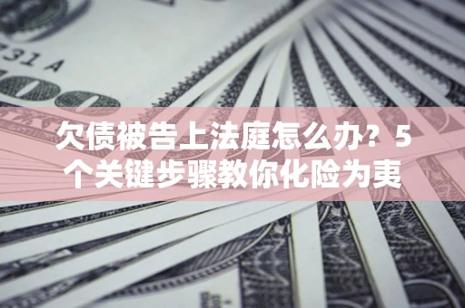 北京欠债被告上法庭怎么办？5个关键步骤教你化险为夷